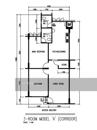 Blk 806 Tampines Avenue 4 (Tampines), HDB 3 Rooms #144038202